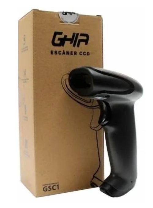 LECTOR CCD DE CODIGO DE BARRAS GHIA LARGO ALCANCE, USB